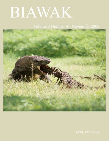 Volume 2 Number 4 - International Varanid Interest Group