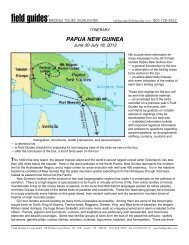 PAPUA NEW GUINEA - Field Guides