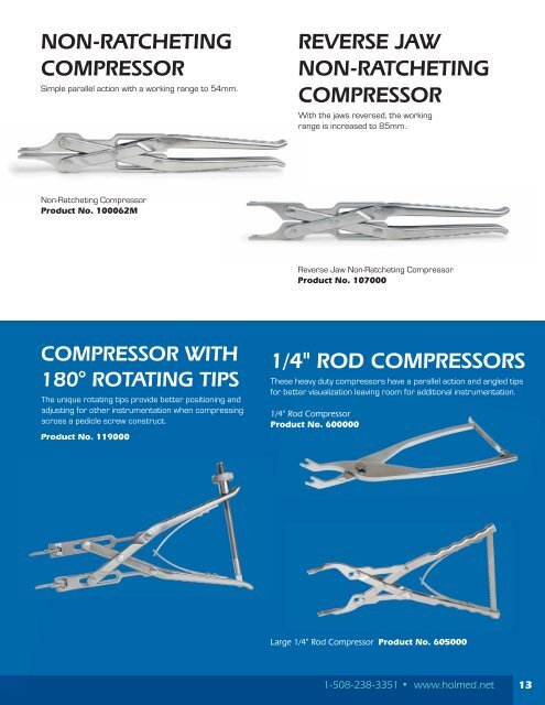 Holmed Rod Instruments Catalog.indd - Holmed Corporation