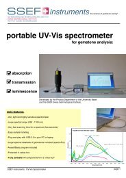 portable UV-Vis spectrometer for gemstone analysis - SSEF