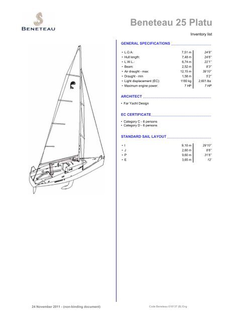 Beneteau 25 Platu