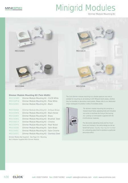 MiniGrid Plates & Modules