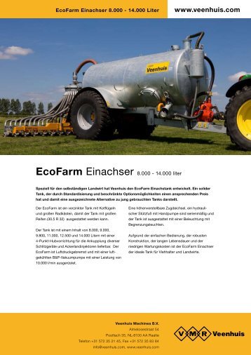 Prospekt EcoFarm Einachstank - Spezielle-Agrar-Systeme GmbH