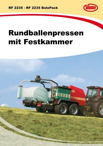 Rundballenpressen mit Festkammer - Spezielle-Agrar-Systeme GmbH