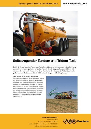 Prospekt Selbsttragender Tandem - Spezielle-Agrar-Systeme GmbH