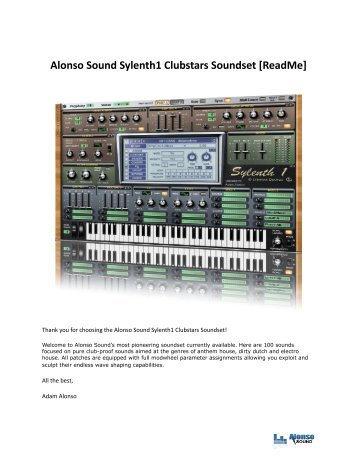 Alonso Sound Sylenth1 Clubstars Soundset [ReadMe]