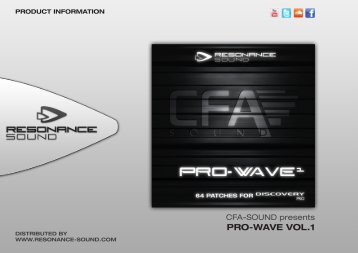 CFA-Sound ProWave 1 - DiscoveryPro Soundset