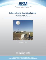 Balloon-Borne Sounding System (SONDE) Handbook - ARM
