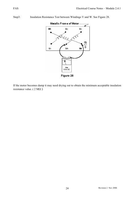 Trade of Electrician Induction Motors COURSE NOTES - eCollege