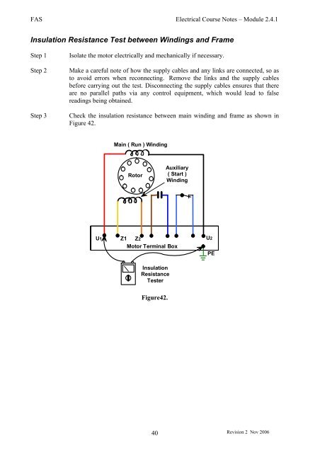 Trade of Electrician Induction Motors COURSE NOTES - eCollege