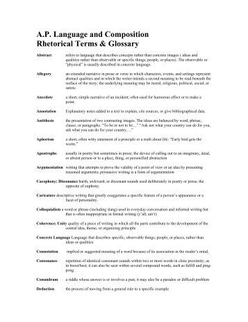 a glossary of rhetorical terms with If you don't read this lesson, you'll never understand what rhetoric means that may or may not be true it's probably just hyperbole read about. a glossary of rhetorical terms with If you don't read this lesson, you'll never understand what rhetoric means that may or may not be true it's probably just hyperbole read about.