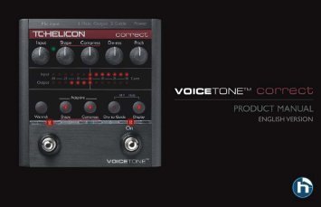 VoiceTone Correct - TC-Helicon