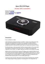 Ayon CD-2 CD Player - Ayon Audio