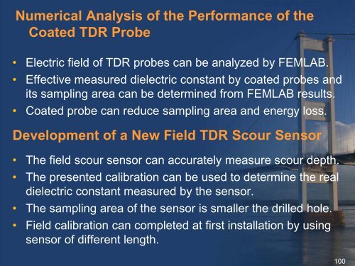 Assessment of the Automation Algorithm for TDR Bridge - Ohio ...