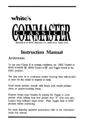 CL 2 Instruction Manual.pdf - White's Metal Detectors