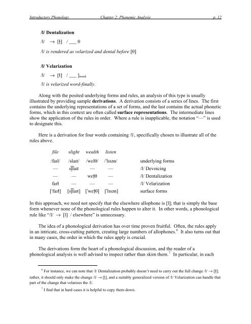 Introductory Phonology - UCLA Department of Linguistics