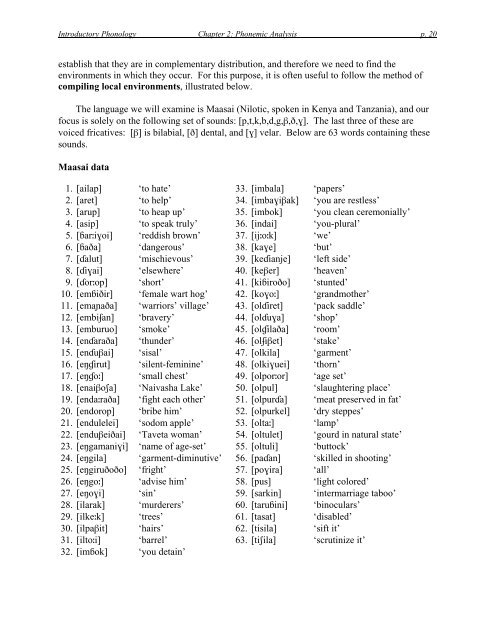 Introductory Phonology - UCLA Department of Linguistics