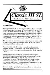 Classic III SL - White's Metal Detectors