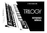 Crumar Trilogy Reference Manual - Fdiskc