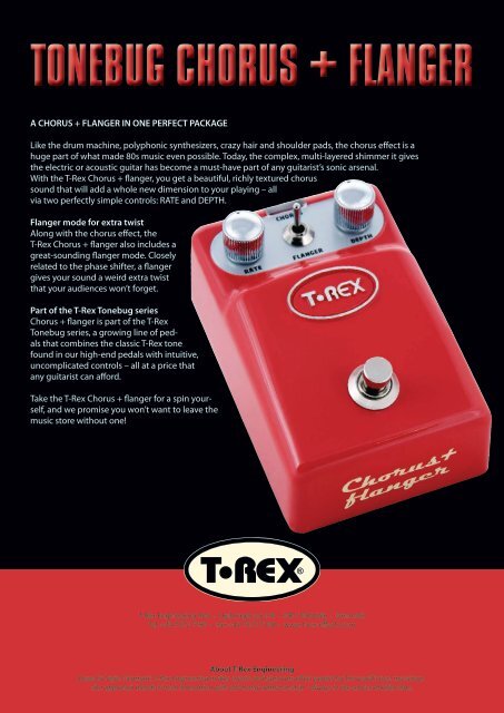 ToneBug_Chorus Flanger_infosheet.pdf - T-Rex Engineering