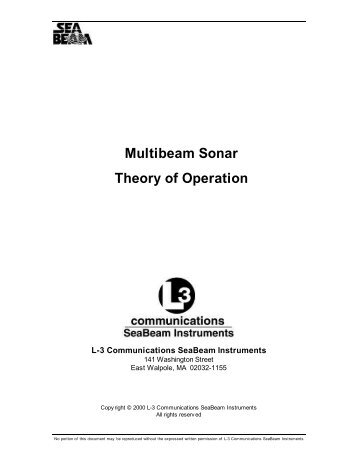 Multibeam Sonar Theory of Operation