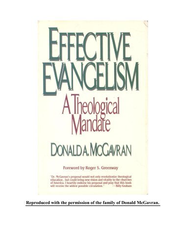 Effective Evangelism - Elmer Towns