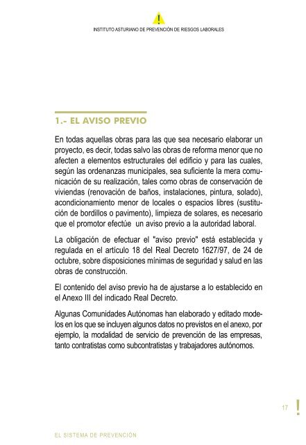 Manual para la Prevención de Riesgos en la Construcción