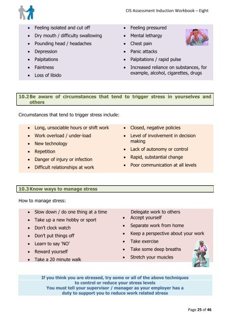 Standard 8 Health and safety in an adult social care setting