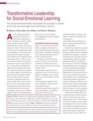 Transformative Leadership for Social-Emotional Learning - National ...