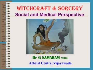 WITCHCRAFT & SORCERY.pdf - Atheist Centre