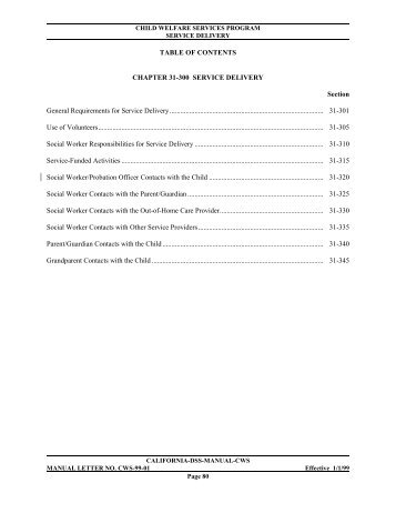 Manual of Policies and Procedures - California Department of Social ...