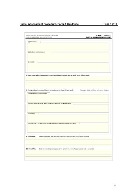 NCCIS Business Process Standardisation Project - Health Service ...