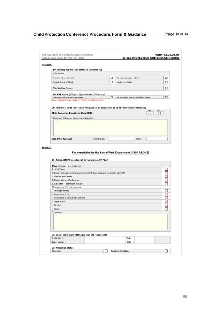 NCCIS Business Process Standardisation Project - Health Service ...