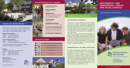 Health and Social Services - Fachhochschule Nordhausen