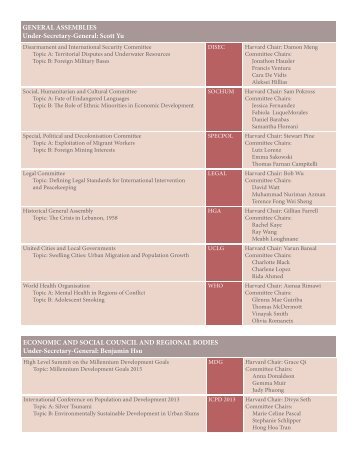 GENERAL ASSEMBLIES Under-Secretary ... - Science in Public