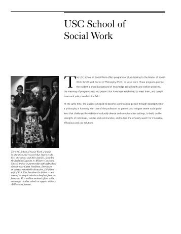 USC School of Social Work - USC Catalogue