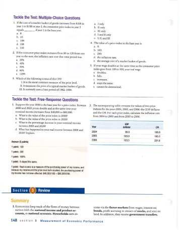 AP Econ Section 3 Review - Sunny Hills High School