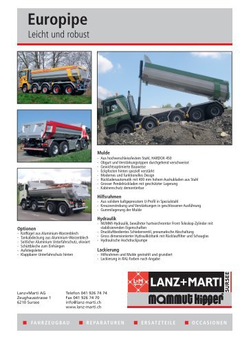 Europipe - Lanz & Marti AG
