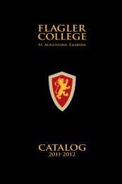 Flagler College 2011-2012 Course Catalog