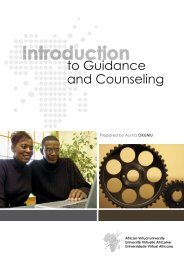 GUIDANCE AND COUNSELING.pdf - OER@AVU - African Virtual ...