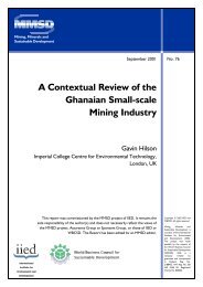 A Contextual Review of the Ghanaian Small-Scale Mining Industry