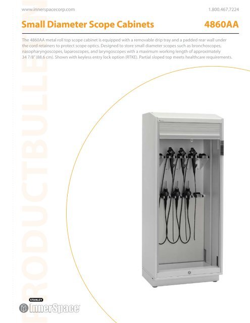 small diameter scope cabinet - stanley innerspace