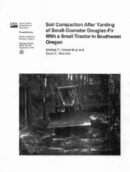 Soil Compaction After Yarding of Small-Diameter Douglas-Fir With a ...