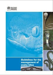 Guidelines for the Management of Snake-Bites