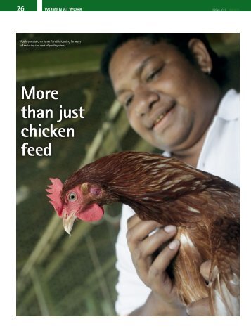 More than just chicken feed - Australian Centre for International ...