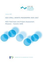 NGO SMALL GRANTS PROGRAMME 2005-2007 NGO Feed-back ...