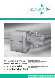 Ploughshare®-Food Mixer FM for small scale production - Gebrüder ...