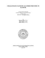 challenges faced by leather industry in kanpur - iitk.ac.in - Indian ...