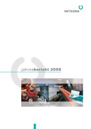 jahresbericht 2005 - INTEGRA Holding AG