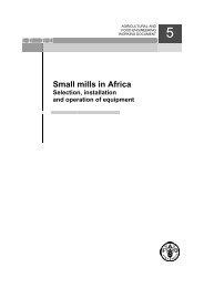 Small mills in Africa - FAO